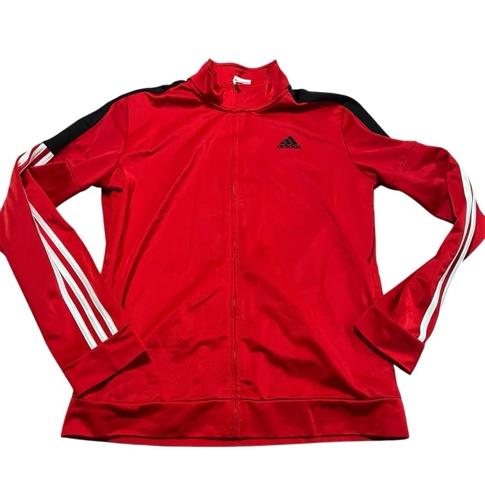Adidas Kids/Teens Three Stripe Track Jacket Full Zip Size XL Basketball Sports